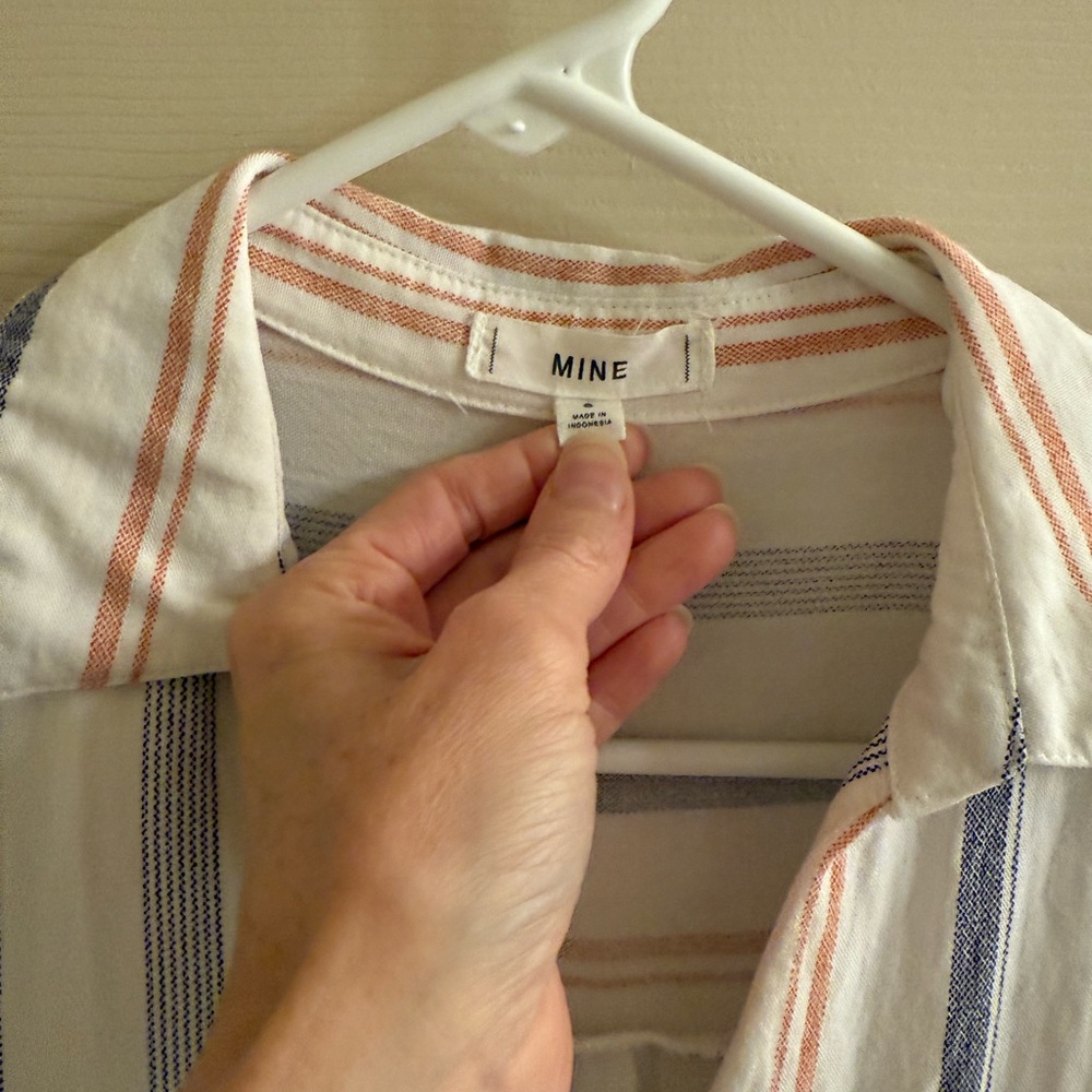 Mine Striped Button-Up Shirt - Picture 4 of 4